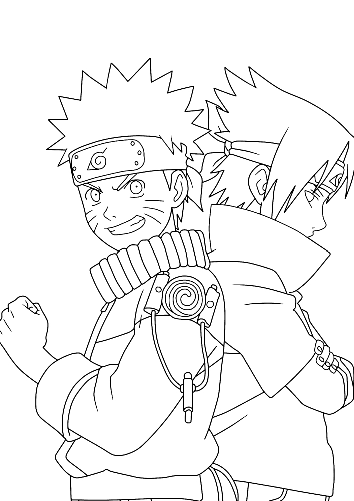 Naruto und Sasuke